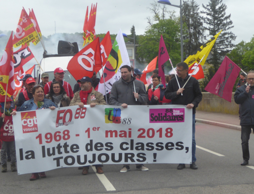 La FSU 88 mobilisée le 1er mai 2018