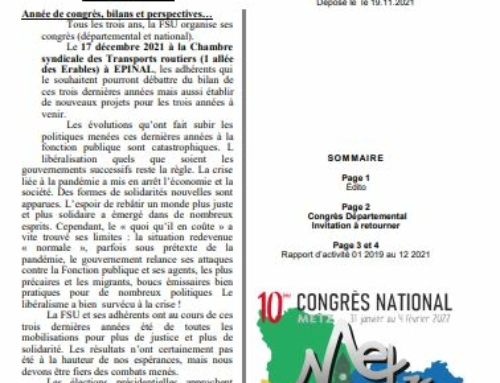 Bulletin n°124 – novembre 2021