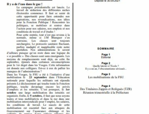 Bulletin n°123 – septembre 2021